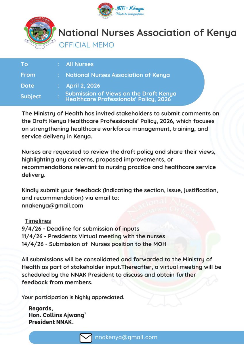 Kenya Student and Novice Nurses tweet media