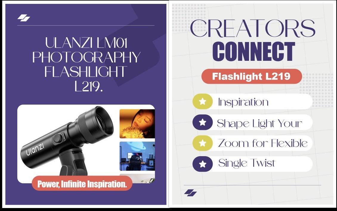 📍Join our community of talents to get the support you need for your career.  

𝐅𝐫𝐢: 𝟎𝟑. 𝐀𝐩𝐫𝐢𝐥 𝟐𝟎𝟐𝟔

The Ulanzi LM01 Photography Flashlight (L219)

📍 Built-in RGB Effects
 💬 portrait, product,
📲  Gobo Projection
🤳  Alternative 
🖥️ LED continuous
