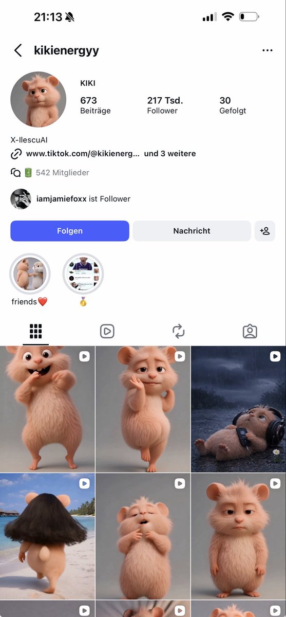 KryptaoO's tweet photo. Even the Hollywood Legend Jamie Foxx is following $kiki on insta 🔥🔥 this is crazy, Kiki has worldwide attention from the biggest names!! 
JAMIE FOXX LADIES AND GENTLEMEN!! YOU KNOW WHAT THAT MEANS?? 🚀🚀🚀🚀 https://t.co/LY0sGyzkqb