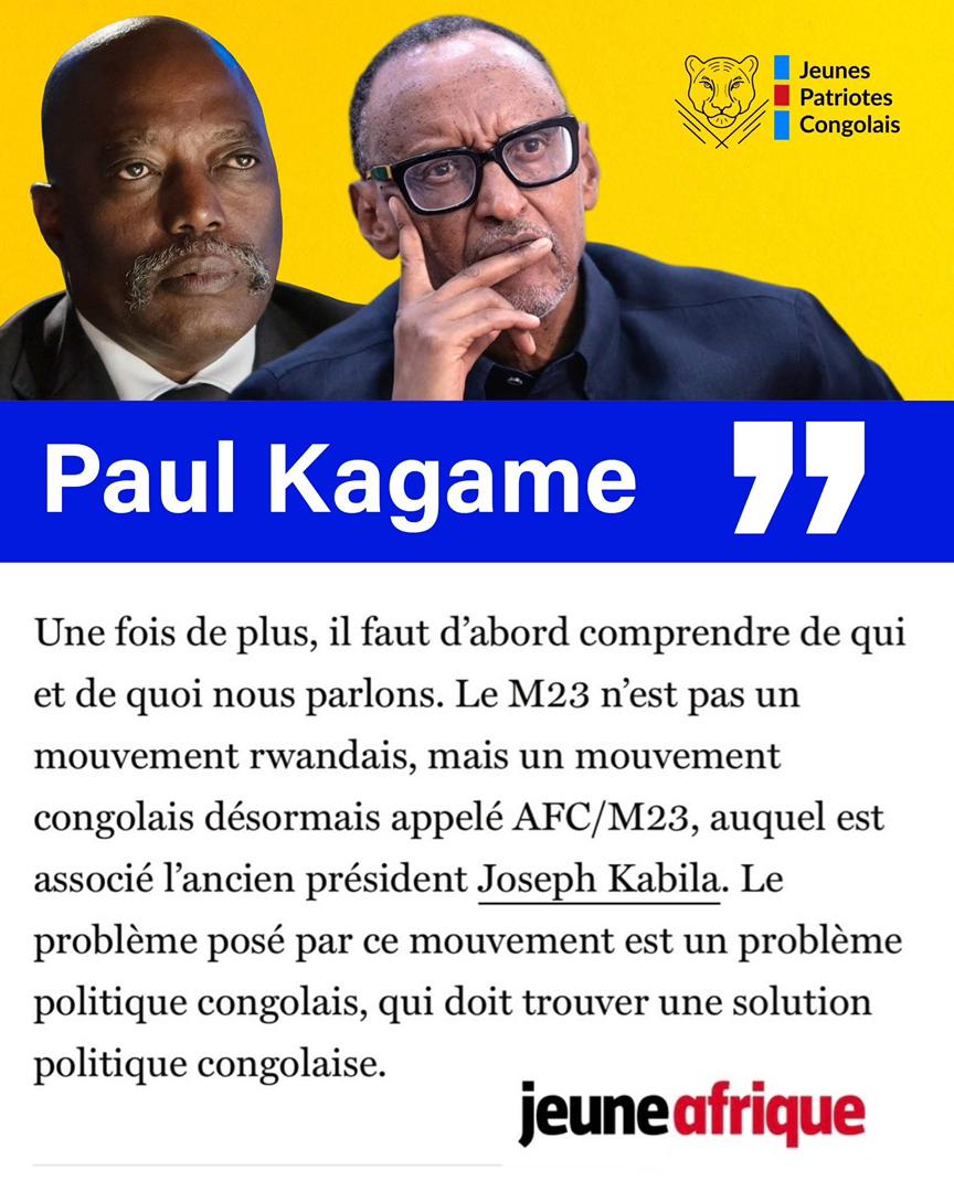 EMboyo606514's tweet photo. @jpbemba s’impose comme une référence politique. Visionnaire, il avait alerté  ojrd8, les faits lui dne raison.
Dans Jeune Afrique, Kagame met en cause J.Kabila dans le contexte du M23.
Conclusion, les mises en garde de Bemba se confirment. La population doit en prendre acte. https://t.co/82NaXTAVVU