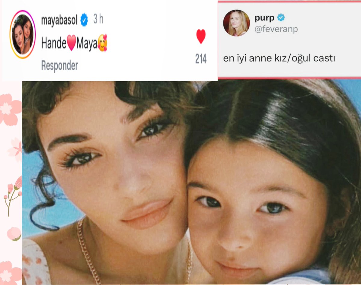 Jkfehr39's tweet photo. la mas bella y hermosa madre e hija 💕 Eda y Kıraz #HandeErçel #MayaBasol https://t.co/pTyW5lFpWU