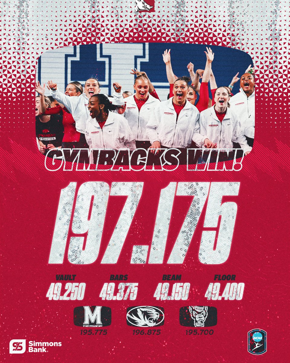 Arkansas Gymnastics 🐗 tweet media