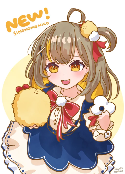 新モデルおめでとー!自作すごい…いつも夜の作業のお供に助かってます #にこにこお絵描き部 #しののめにこ