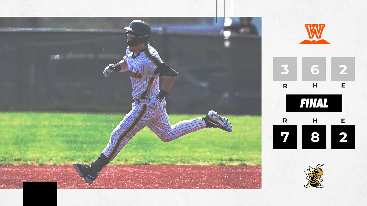 wvsuathletics's tweet photo. ⚾️| GAME 1 FINAL: WVSU 7 , WVWC 3
⚫️  M. Bittinger - 2-4, 2 Runs Scored
🟡 A. Oquendo- 2-4, RBI, 3 Runs Scored
⚫️ A. Paulsen - 1-4,  RBI, 2B, Run Scored
#GoState 🐝 https://t.co/FpRBfXkIL2