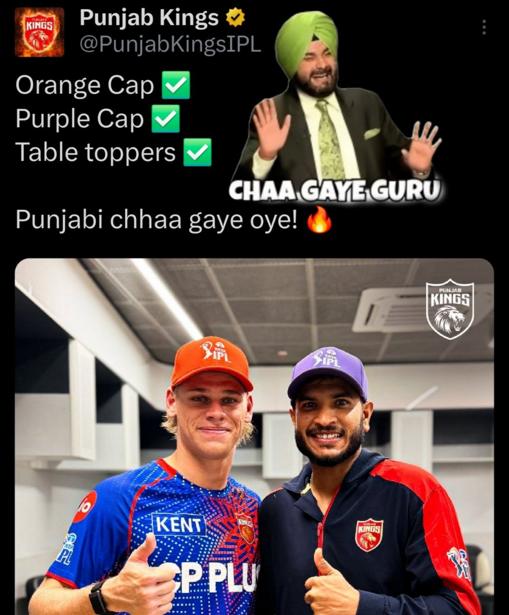 S1NNGH's tweet photo. @PunjabKingsIPL Chaa gaye guru!👏🏻👏🏻👍🏏 https://t.co/zQymIvMqO6
