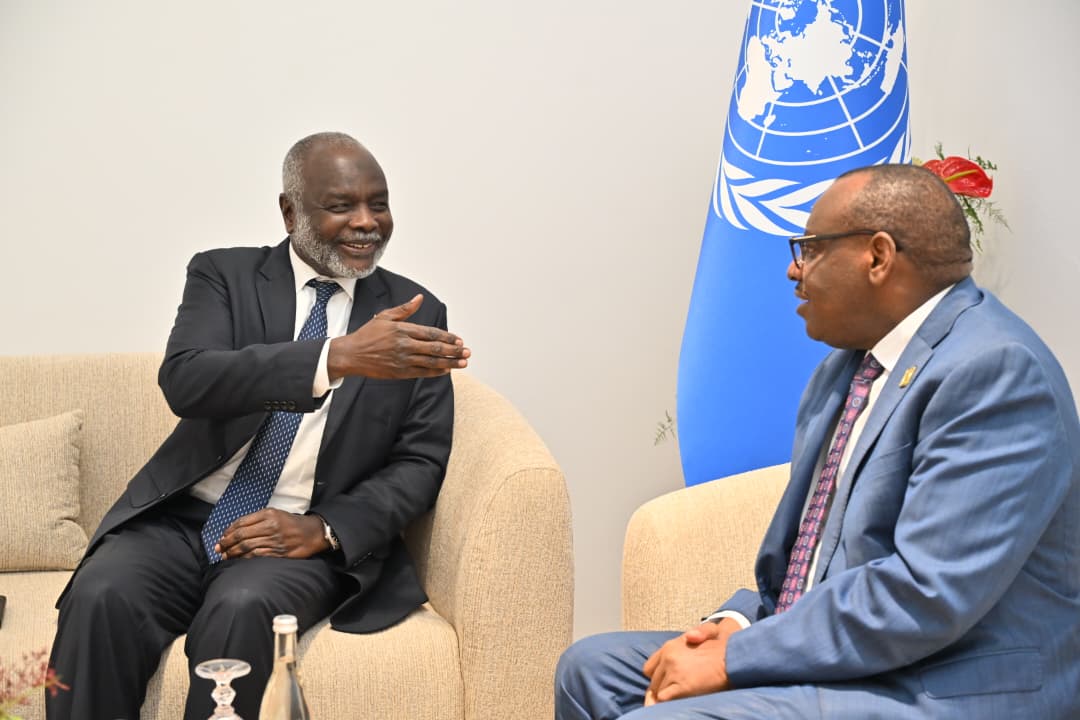 ECA_OFFICIAL's tweet photo. ES @claverGatete met Sudan’s Finance Minister on leveraging frontier technologies for recovery. Priority: rebuild data systems &amp; skills, and lay digital foundations. @ECA_OFFICIAL will support phased, targeted solutions aligned to Sudan’s priorities. #COM2026 https://t.co/g3vonqiCM7