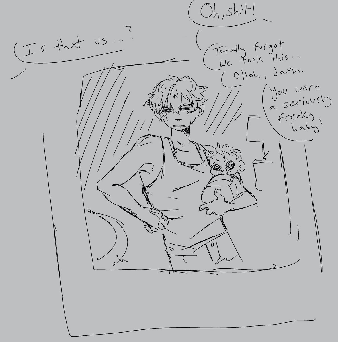 tripou_upnisher's tweet photo. uncle enjinisms but umm modern AU version (i like to scribble) https://t.co/bEMLfdlUep