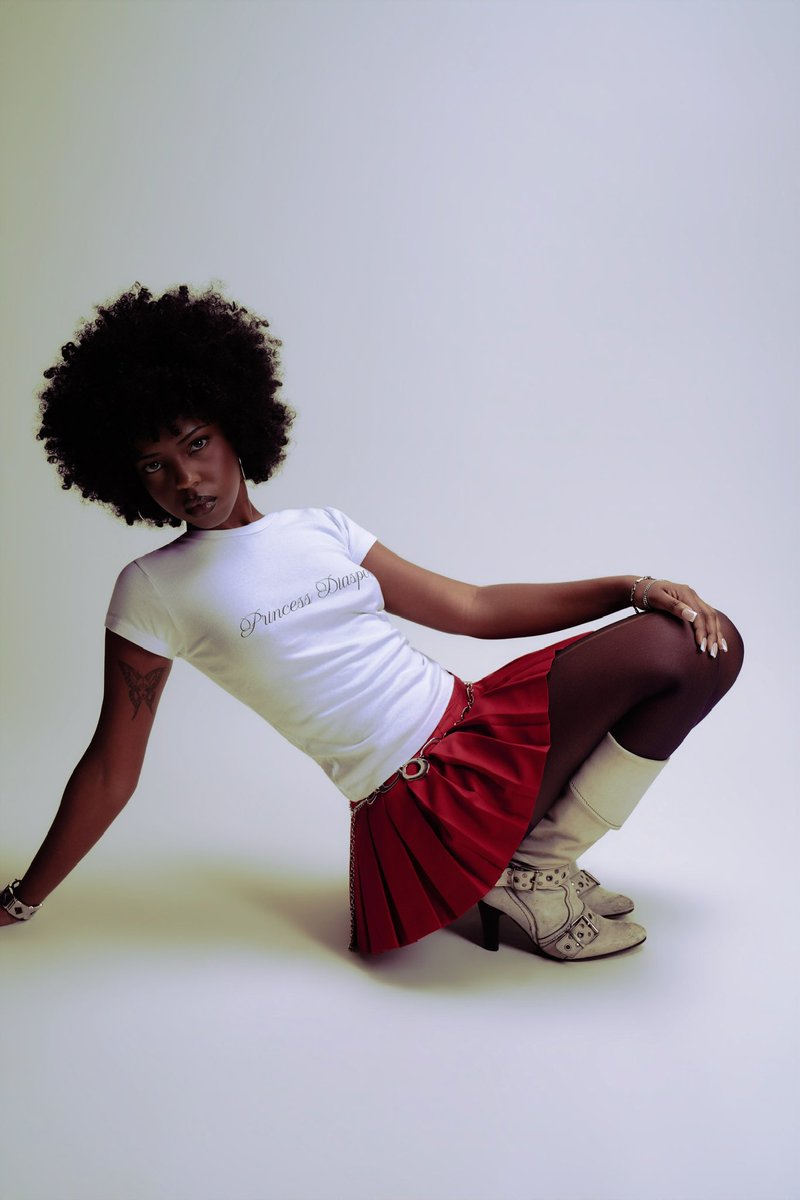 PrncessDiaspora's tweet photo. Princess Fay🎀👑 in the white Princess Diaspora Logo Tee

Available now on https://t.co/WiSV8JqTk1🌐 https://t.co/CVOTn6ZEZN