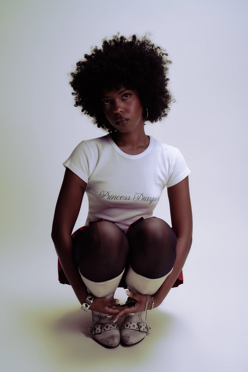 PrncessDiaspora's tweet photo. Princess Fay🎀👑 in the white Princess Diaspora Logo Tee

Available now on https://t.co/WiSV8JqTk1🌐 https://t.co/CVOTn6ZEZN