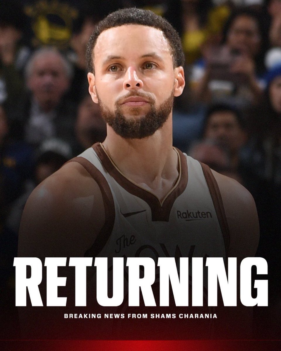 brasilcoast2's tweet photo. 🚨 CONFIRMADO!

Stephen Curry volta as quadras AMANHÃ depois de ficar 27 jogos seguidos fora.

Confronto vs Houston Rockets e aquecimento para o play in.

O CHEF VOLTOU!

🗞️ - @espn https://t.co/erBUbB9UhJ