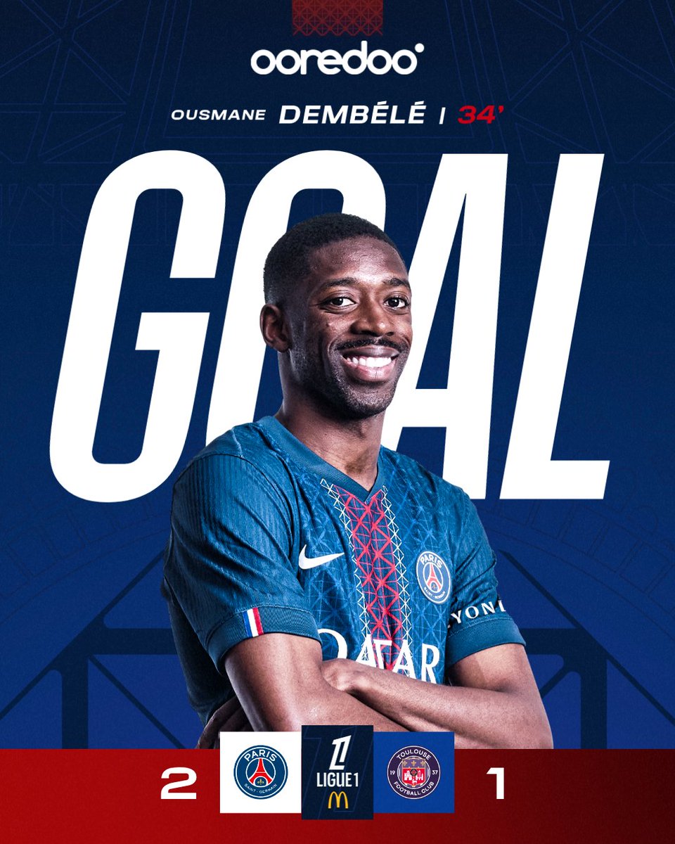 ⏱️ 34’ I Paris passe devant ! 👊

#PSGTFC (2-1) I #Ligue1