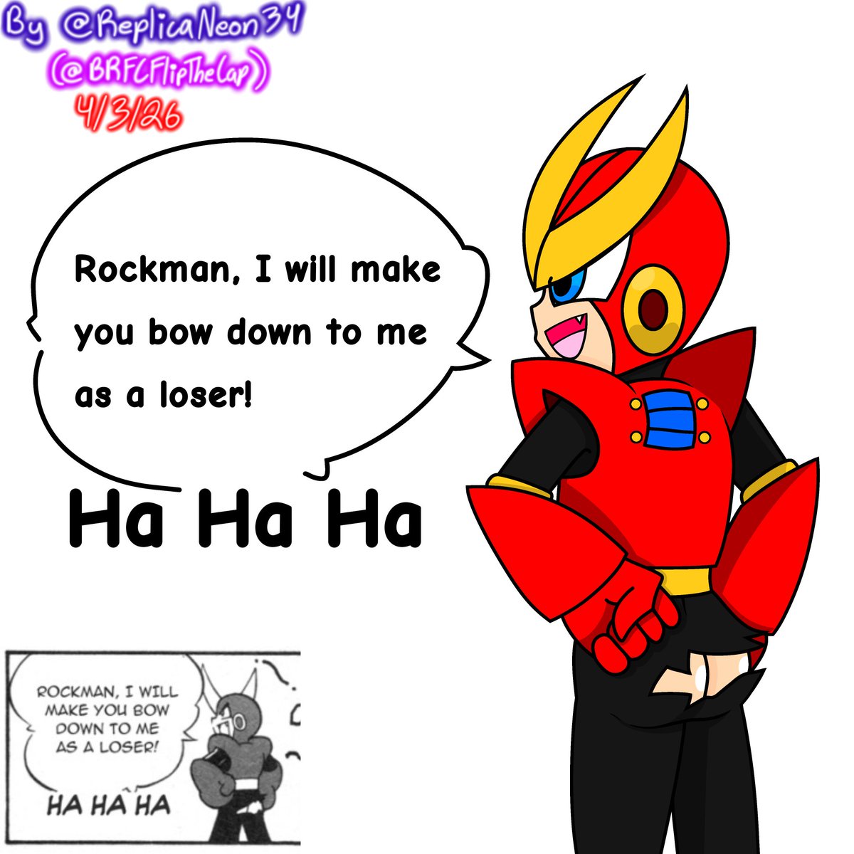 I did it...I did what I had to do.
Eat your food.

#ibisPaint
#MegaMan
#Rockman
#QuickMan

🚫DON'T REPOST/TRACE/STEAL/USE/Ai TRAIN MY ART WITHOUT MY CONSENT OR CREDIT!! COMMENT/PING/DM ME IMMEDIATELY IF THAT HAPPENS!!!🚫