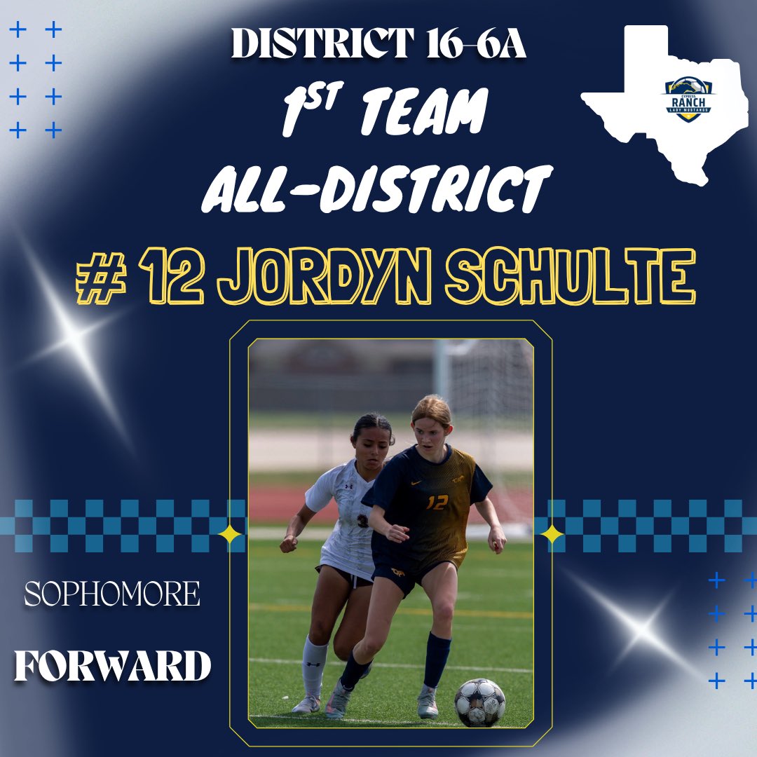 CRHSLadySoccer's tweet photo. 🚨1st Team All-District🚨

Congratulations to @alexis0crawford , @brooke_rest30  and Jordyn Schulte for earning First Team All-District honors! 
💙#0💙#4💙#12💙
#MakeItHappen

@CyRanchHS @CFISDAthletics https://t.co/efykiOhLc4