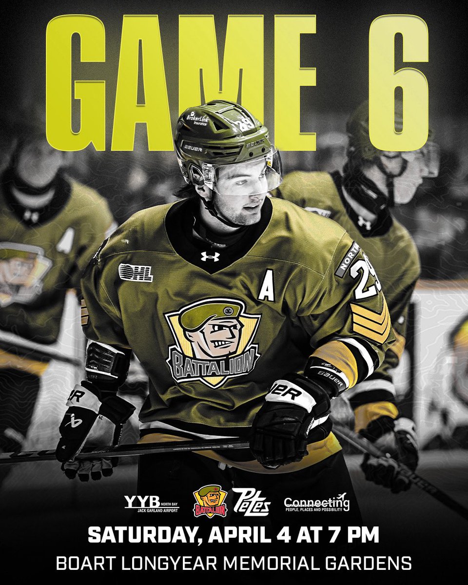 OHLBattalion's tweet image. See you tomorrow #7thMan 🫡

Get your 🎟️ for a jam packed game | tickets.battalionhockey.com