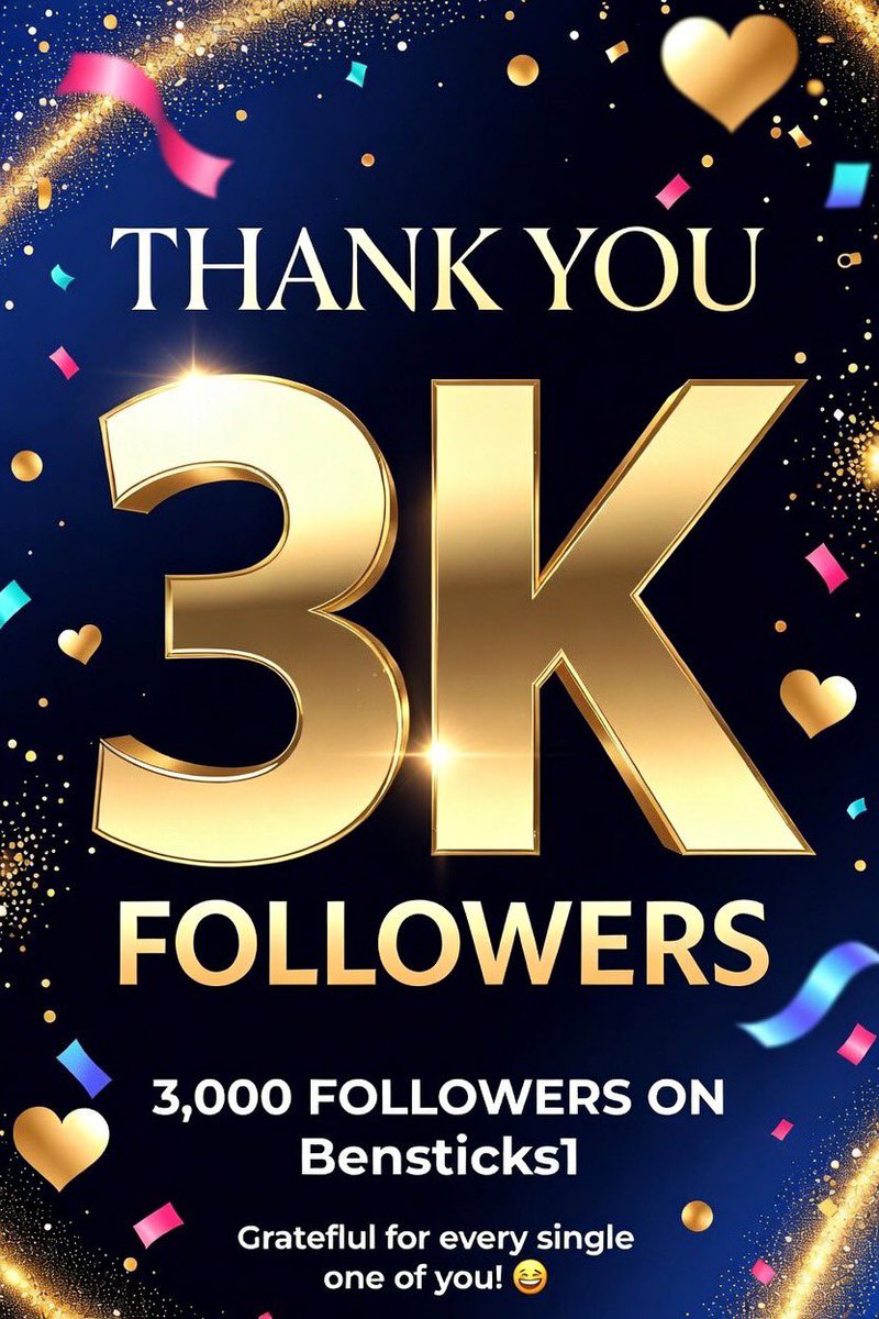 benjamin_soile's tweet image. 3K FOLLOWERS MILESTONE!

🎉 THANK YOU 🎉
We just hit 3,000 amazing followers!
Your support, likes, comments, and shares mean the world. Here’s to more growth, more value, and more good vibes together!
Grateful for every one of you ❤️
#3KFollowers #ThankYou #Milestone