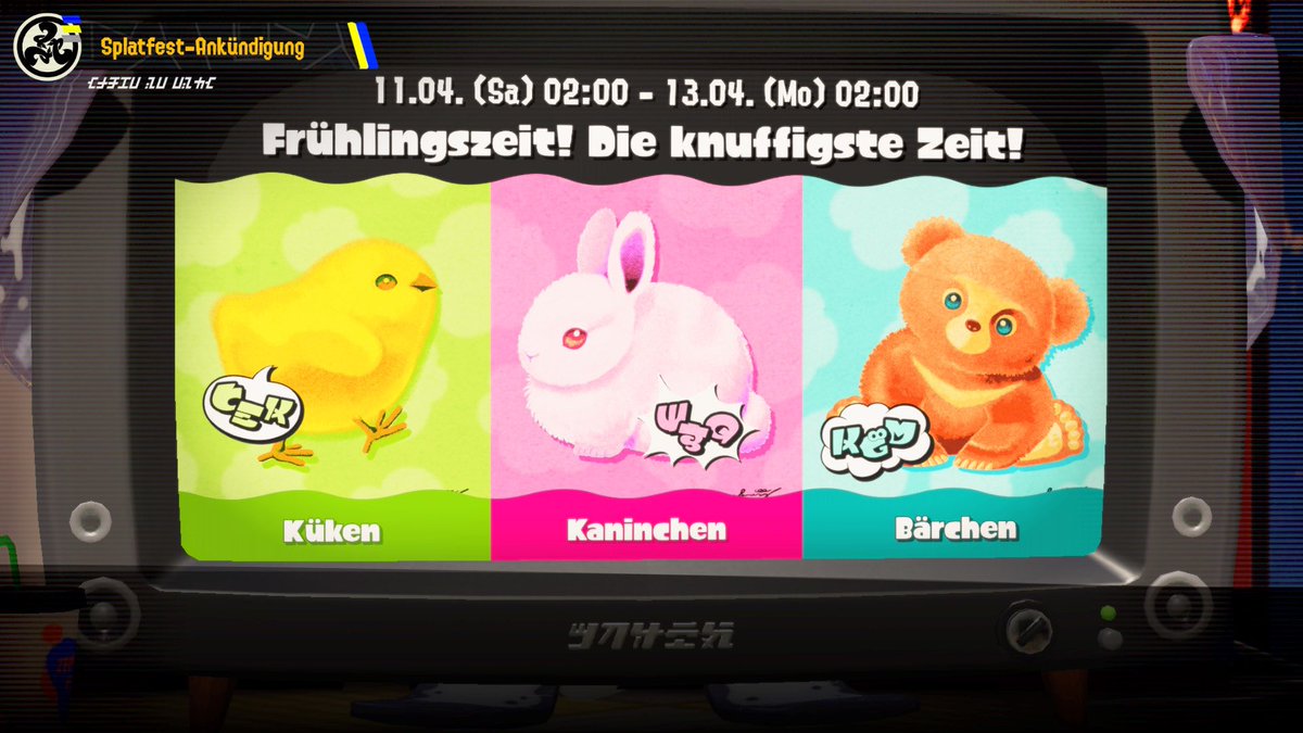 SZCFlorian's tweet image. Oh ist wieder ein #Splatfest denke werde Team #Hase wählen.🤔 Wie letztes Mal.
#Splatoon3 #NintendoSwitch2