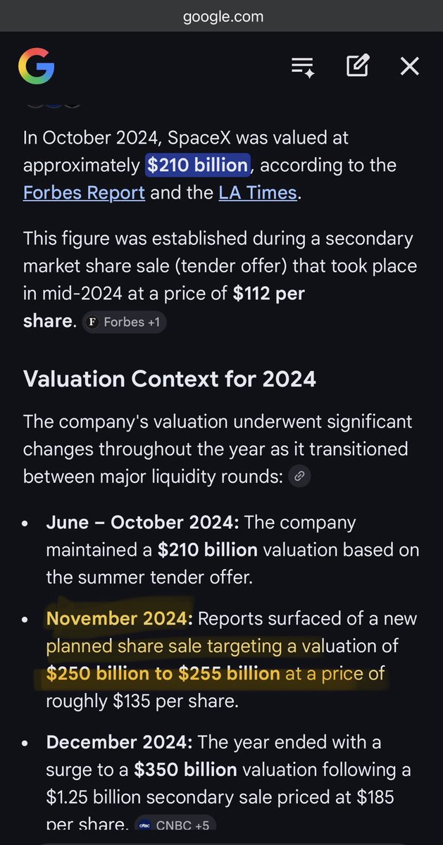 What if… 
<a href="/SpaceX/">SpaceX</a> was valued at around $250B 😎… in 2024 Nov

$BBBYQ $GME