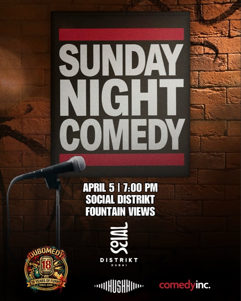 Dubomedy's tweet photo. Hala hala✌🏽😊

Join us for SUNDAY NIGHT COMEDY &amp; LIVE MUSIC SHOW✨

🎙️April 5: Laughs &amp; Jams. Admission is FREE at Social Distrikt 

RSVP HERE ➡️ https://t.co/vDny634DZR

😀LAUGH SOON! https://t.co/T9QHqD46cB