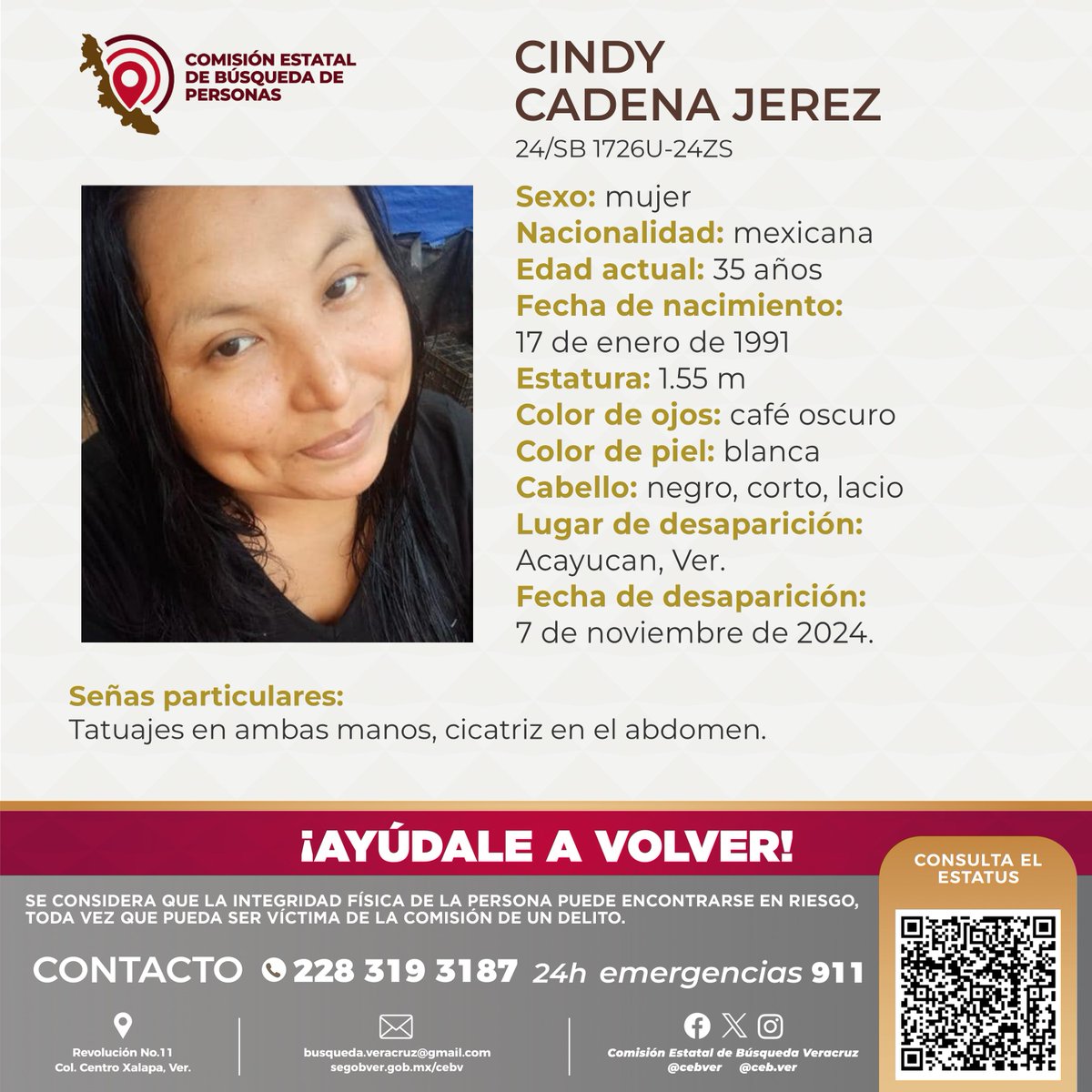 Comisión Estatal de Búsqueda Veracruz tweet media