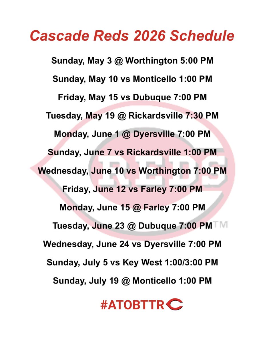 Cascade Reds tweet media