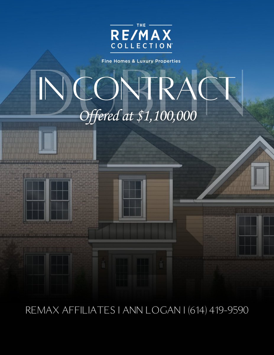 ~Congratulations to the Buyers and Seller! This distinguished community is within the award-winning Dublin School District. Built by Kenric Fine Homes, this home is complete with luxurious finishes throughout!

Ann Logan, REALTOR®
RE/MAX Affiliates

#ColumbusRealtors #OhioRealtor