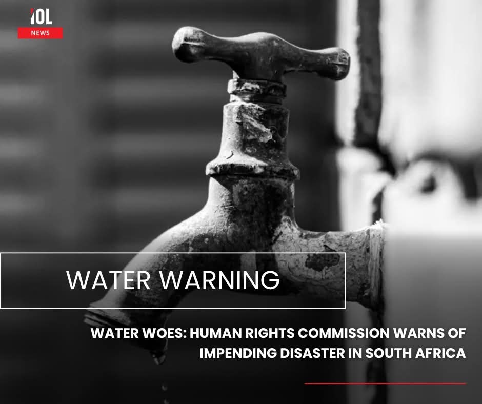 IOL's tweet photo. The South African Human Rights Commission has warned of an impending disaster in South Africa due to the drastic decline in drinking water quality and wastewater treatment systems.
#watercrisis #SouthAfrica #SAHRC #health #BlueDrop #wastewaterdisaster
Read on https://t.co/HeeJvrthg5