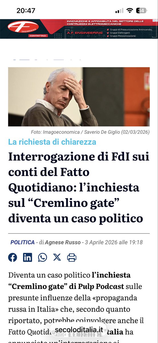 galluzzilucio's tweet image. OPS!
LE TEGHE INIZIANO AD ESSERE AMARISSIME
#CremlinoGate #FattoQuotidiano #Travaglio #Orsini #Basile #Santoro #DiBattista #M5S