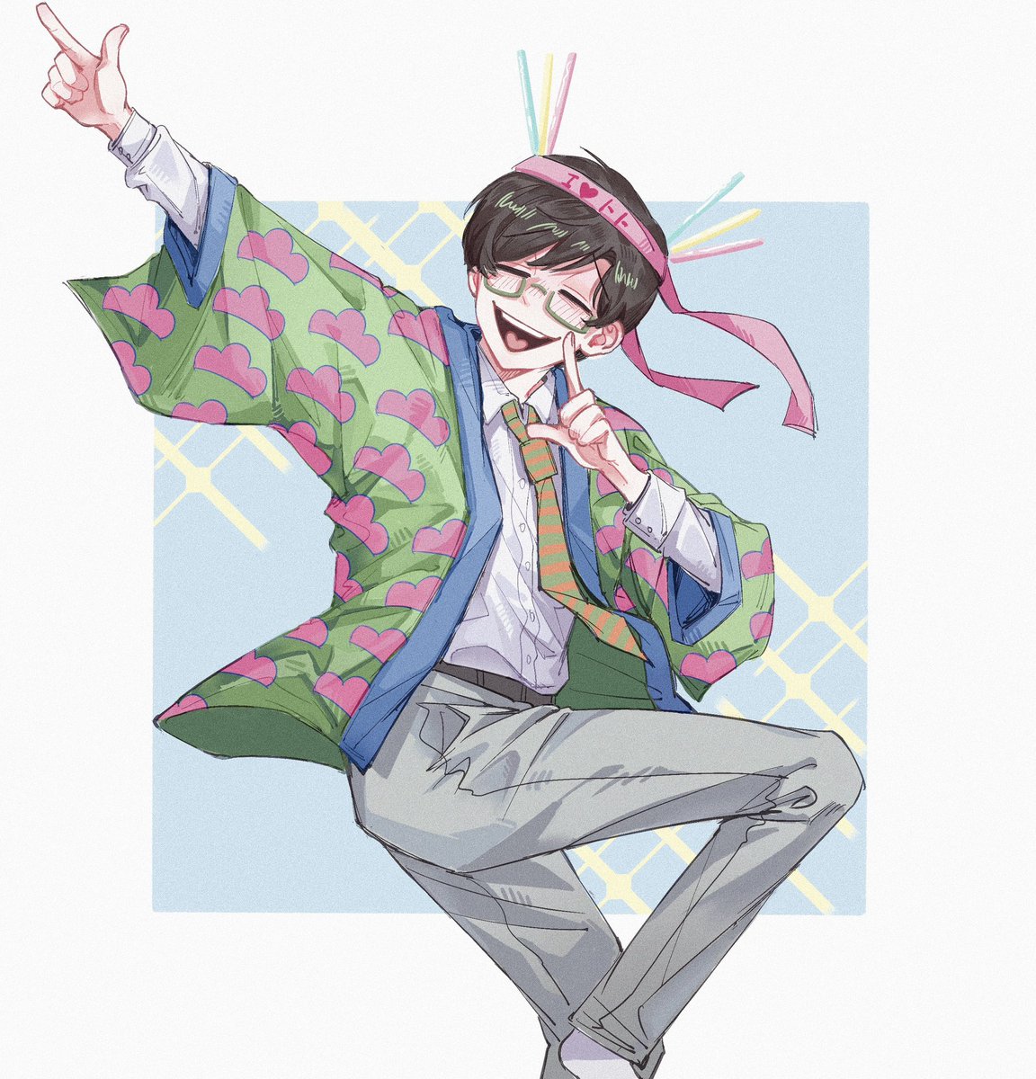 S0Zmm's tweet photo. 萌追人格上身了
#おそ松さん 
#チョロ松 
#松野轻松 https://t.co/IaeLdda3NL