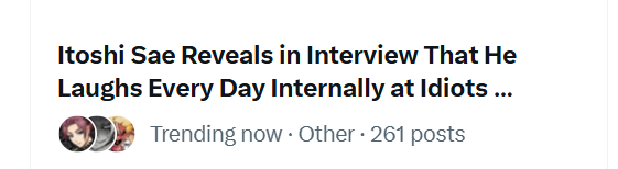 im crying why is the trending title written like he's an actual celebrity