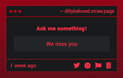 Awe 😊 miss you all too. Hope to post a bit more