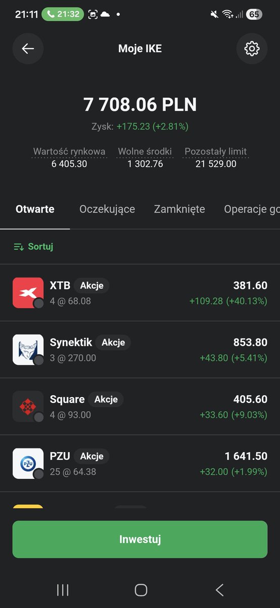 ArielNasilowski's tweet photo. @Proteinowe Portfel założony jakoś na początku 24 roku ale trochę zapomniany. Zrobiłem lekkie roszady część sprzedałem na stracie i przelałem na ike które mam od listopada 25 roku wiec wracam do zabawy. Sprzedane 10 akcji digital z całkiem dobrym zyskiem https://t.co/yPKPwjpJhS