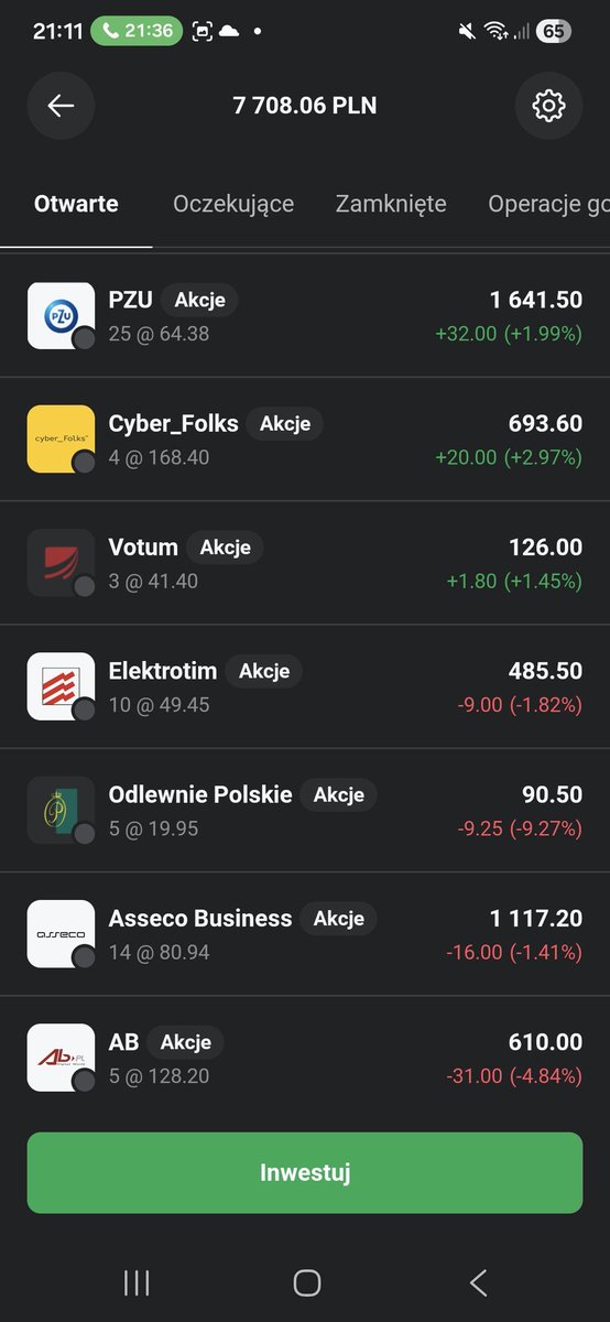 ArielNasilowski's tweet photo. @Proteinowe Portfel założony jakoś na początku 24 roku ale trochę zapomniany. Zrobiłem lekkie roszady część sprzedałem na stracie i przelałem na ike które mam od listopada 25 roku wiec wracam do zabawy. Sprzedane 10 akcji digital z całkiem dobrym zyskiem https://t.co/yPKPwjpJhS