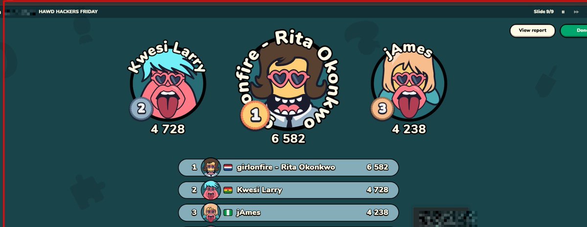 HackingAPIWDami's tweet photo. 🏆 Hawd Hackers Friday — Top 3!

🥇 @Ritanoble18  - Rita Okonkwo — 6,582 pts
🥈 @0xWizard_  — 4,728 pts
🥉 @jem_satoshi  — 4,238 pts

Rita came, saw, and absolutely dominated 🔥 Congrats to our podium finishers!

See you next Friday 👾 #HackingAPIswithDami  #Apisecurity https://t.co/r2gGvmoCi8