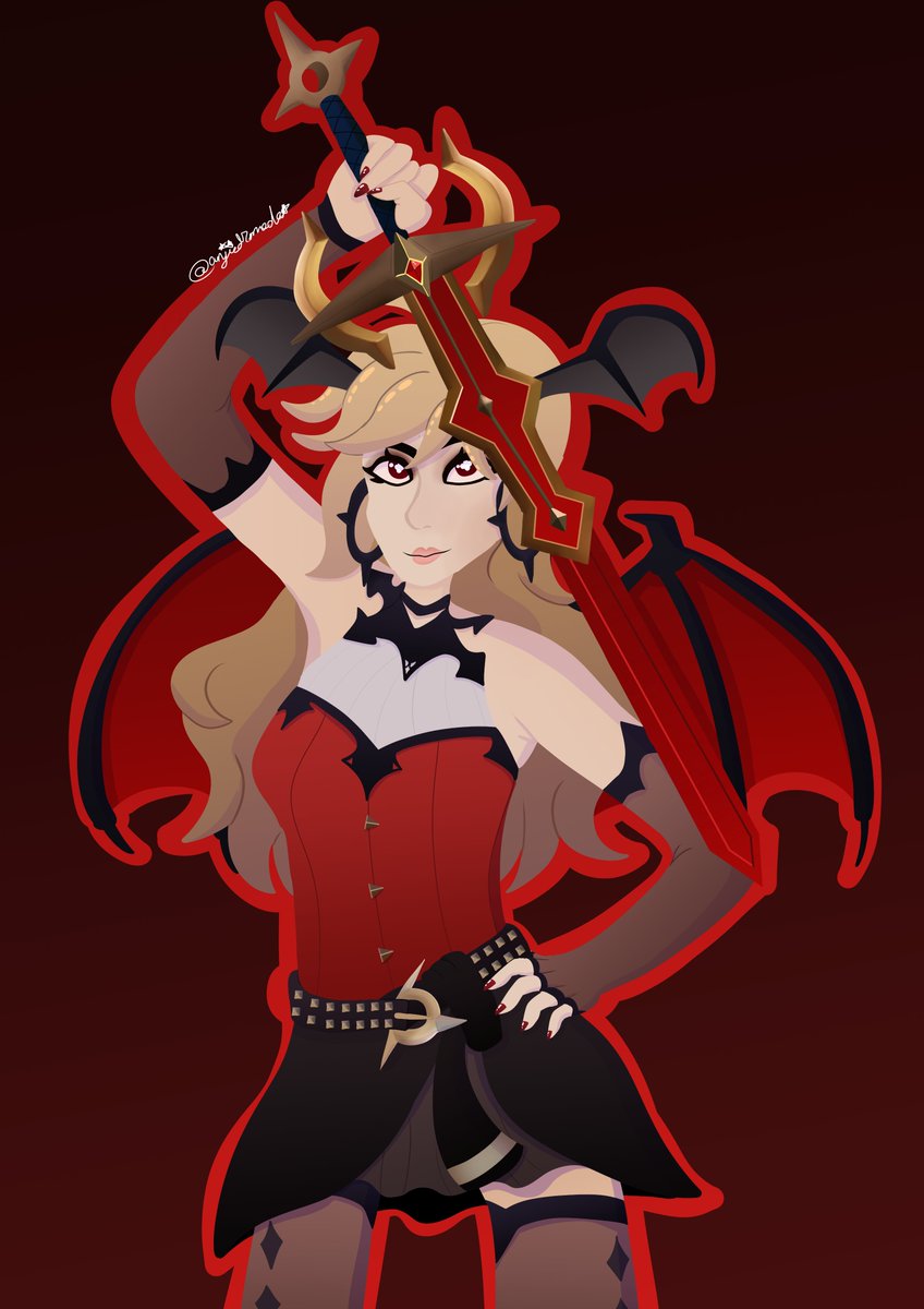 anjiedromeda's tweet photo. Digital Commission   

#artoftheday #fortnite #fanart #redruinjoni #artcommission #digitalcomission #devil #sword https://t.co/8Vh3kWxT42