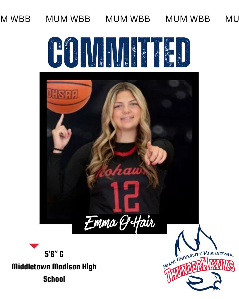MUMWBB's tweet photo. Welcome to the family! We are excited to have Emma join us next season! 🔴🔵 https://t.co/AMcjKzfmIz