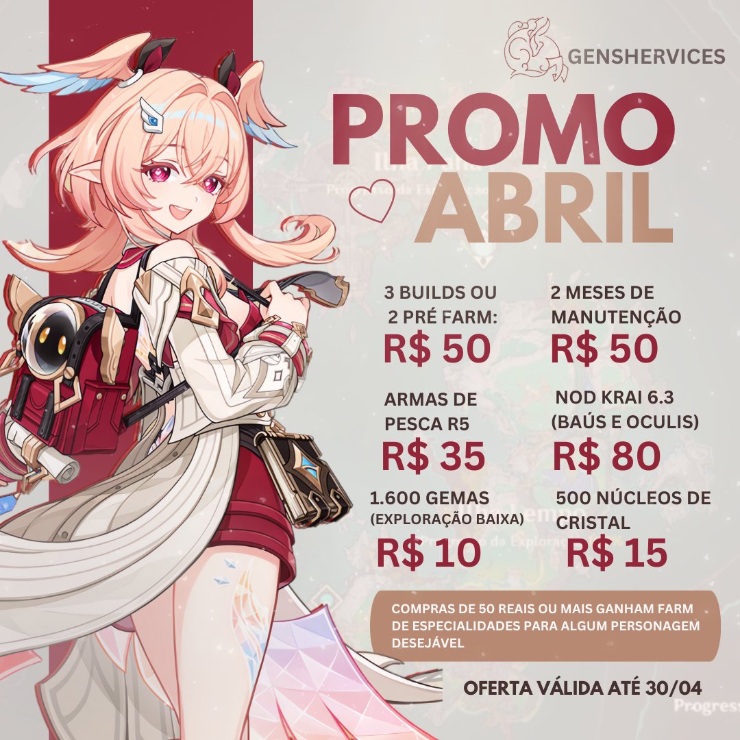 E 🪽genshin serviços | 430+ finalizados tweet media