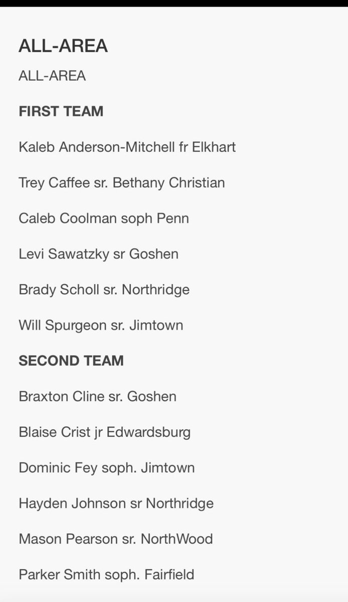 trey41760708's tweet photo. Blessed to be recognized for two local all area teams! First team Elkhart Truth and Second team Goshen News! 
@Matt_LucasTGN @KenFoxTruth @michiana_hoops https://t.co/Apt9rq6uI6