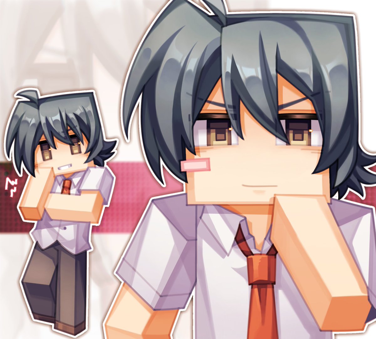 Starlight1341's tweet photo. 久違地畫下小誠誠（in Cross days漫畫）
#schooldays #スクールデイズ #伊藤誠 https://t.co/Z8yxYdE5Gg