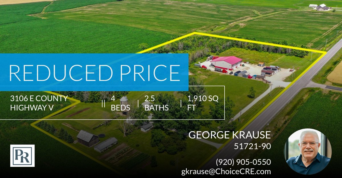 gkrause's tweet photo. 📍 Reduced Price 📍 This recently reduced home at 3106 E County Highway V in Mishicot won't last long, so, don't wait to set up a showing! Reach out here or at (920) 905-0550 for more information!

George Krause
Broker Manager
Park... https://t.co/QPz2hlTgLv https://t.co/BPkrWNnujF