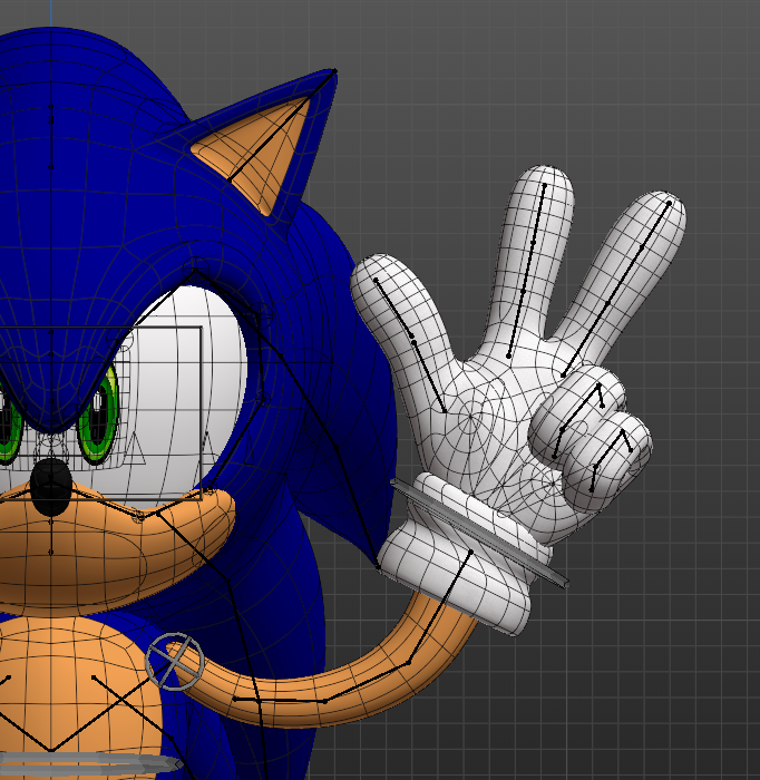 Sonic 5 Rigs how do y'all rig sonic styled arms? (i'm thinking about redoing the rig)