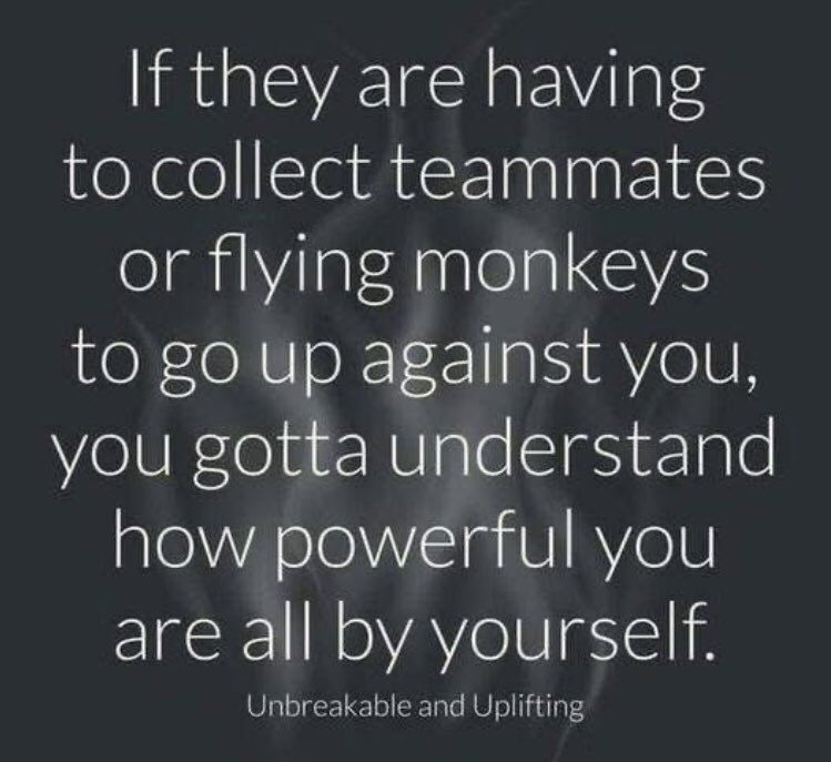 RhiaCrewe's tweet image. 💜 So true, but so confusing and painful. I remember my neighbour doing this to me, just because… In her little miserable world she needed some drama, so became a narcissistic bully. 💜 #control #powertripping #narcissist #flyingmonkeys