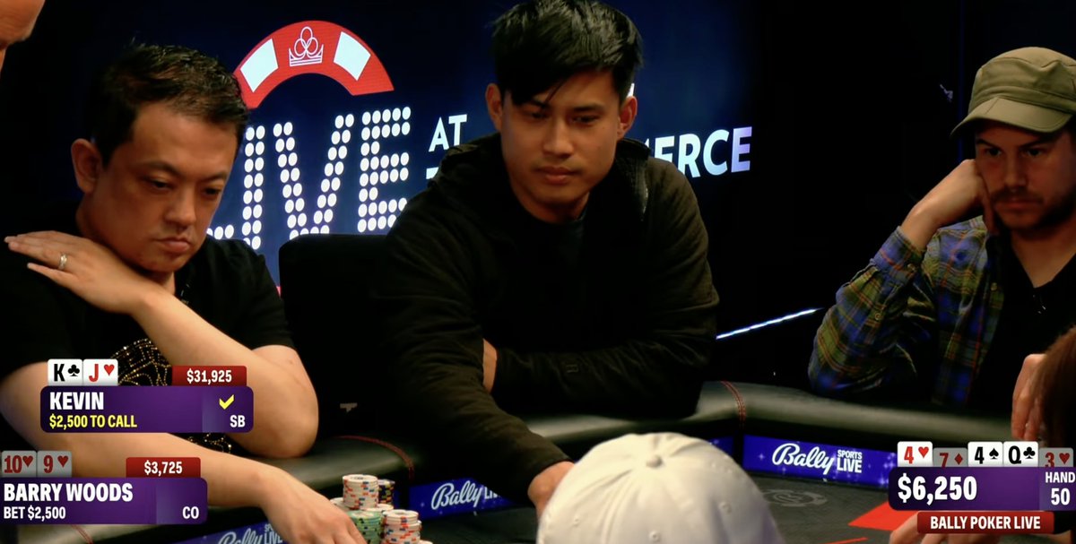 MomentumKevin's tweet image. Called his ass down w K High!!!!!

#Poker #LiveAtTheCommerce