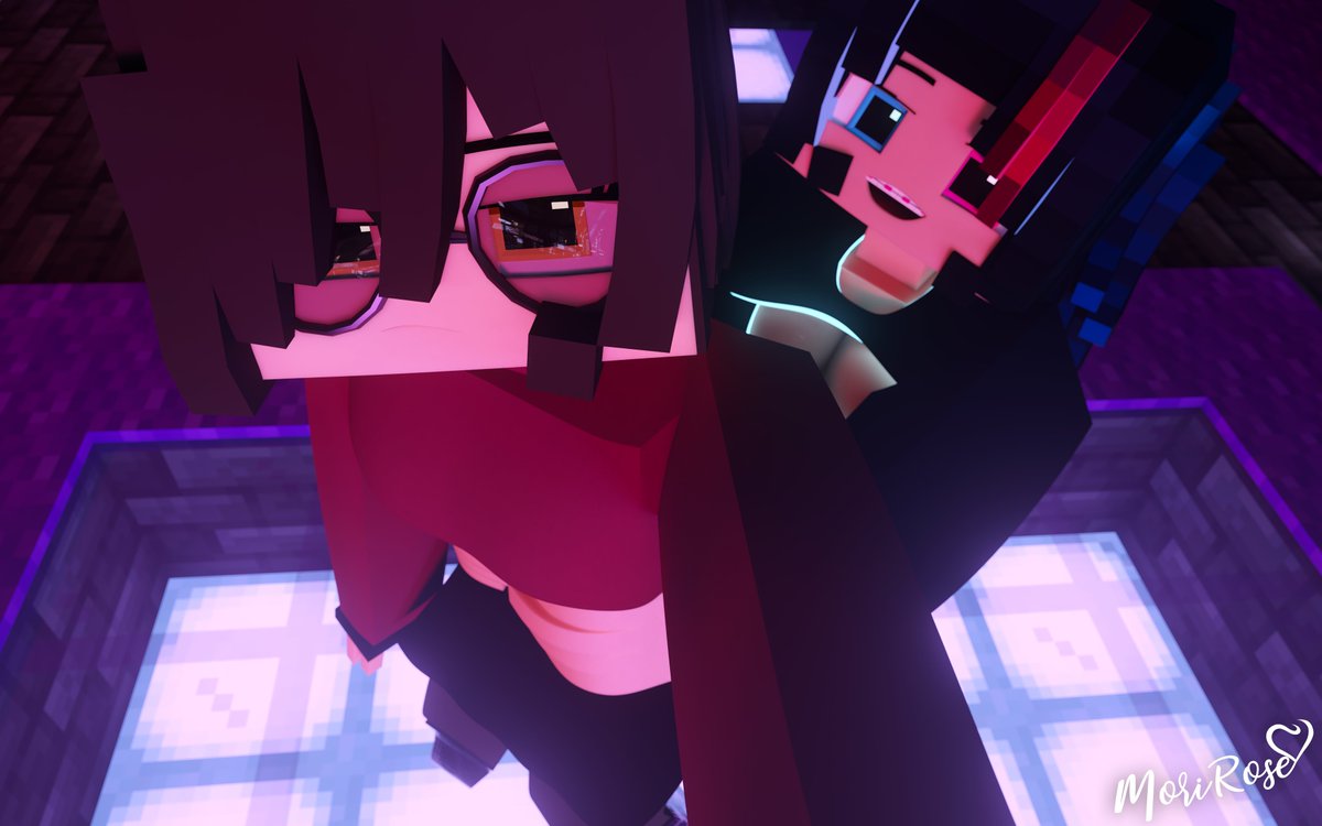 MoriRoseMC's tweet photo. Mori: "Look guys! I found this tiny cutie!!!"
Hina: "You guys follow this dumb derp??" https://t.co/FnWivaCpm1