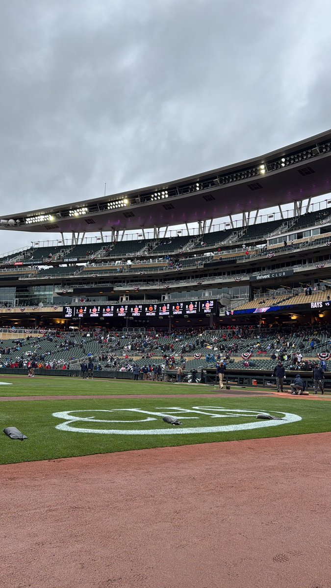 Ry_Bass's tweet image. Power just popped on here at Target Field. Start time TBD.