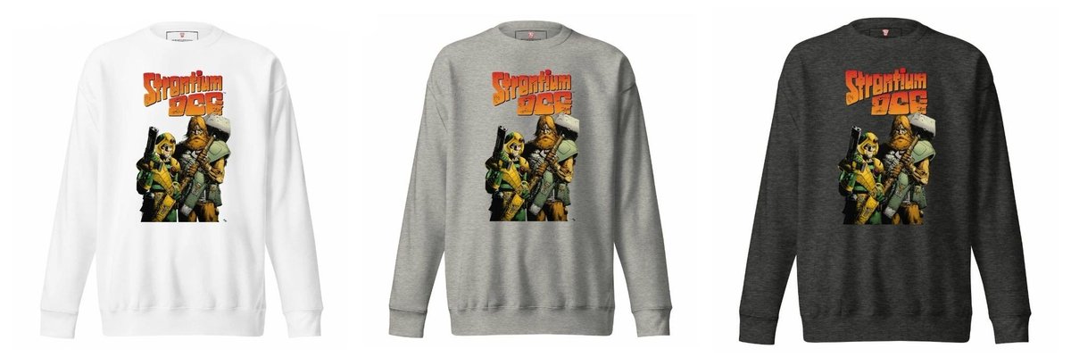 StrontD's tweet photo. ATTENTION DOGHOUSE!
Rebellion have released three new items of Strontium Dog merch!

They are available in sizes S-3XL for currently £33.99 (excl. shipping) from the Rebellion shop - https://t.co/5w8VaucNCo

Enjoy muties! 😊👍 https://t.co/dWrJKvklUR