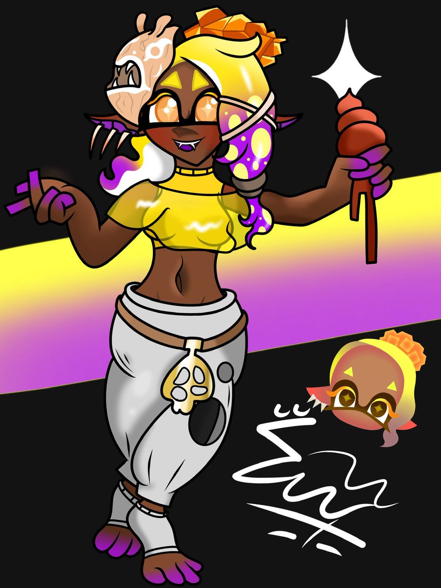 I didn’t know it was Frye day today oops
Anyways happy #4ry3Day lol
#Splatoon #Splatoonart