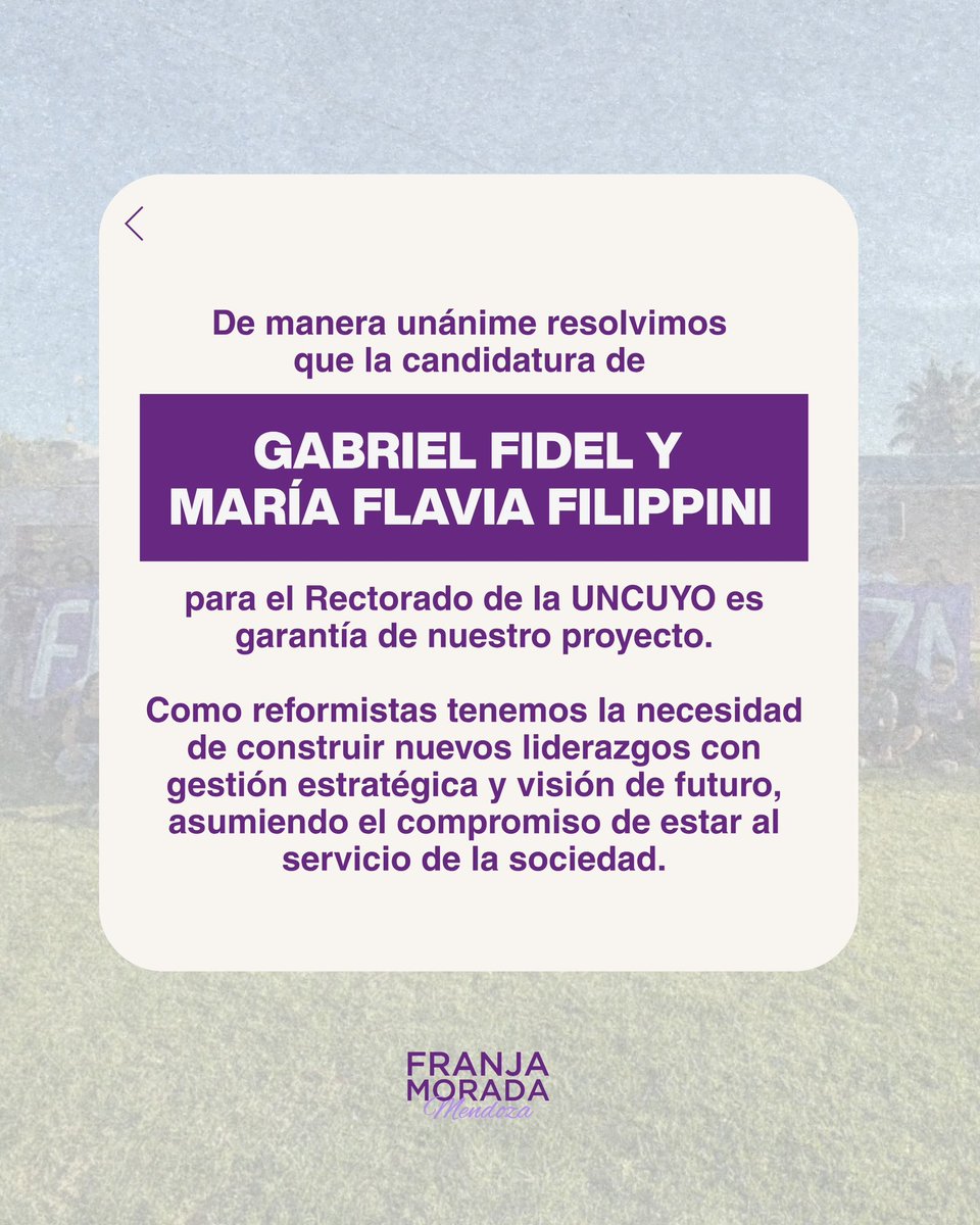 Franja Morada Mendoza tweet media