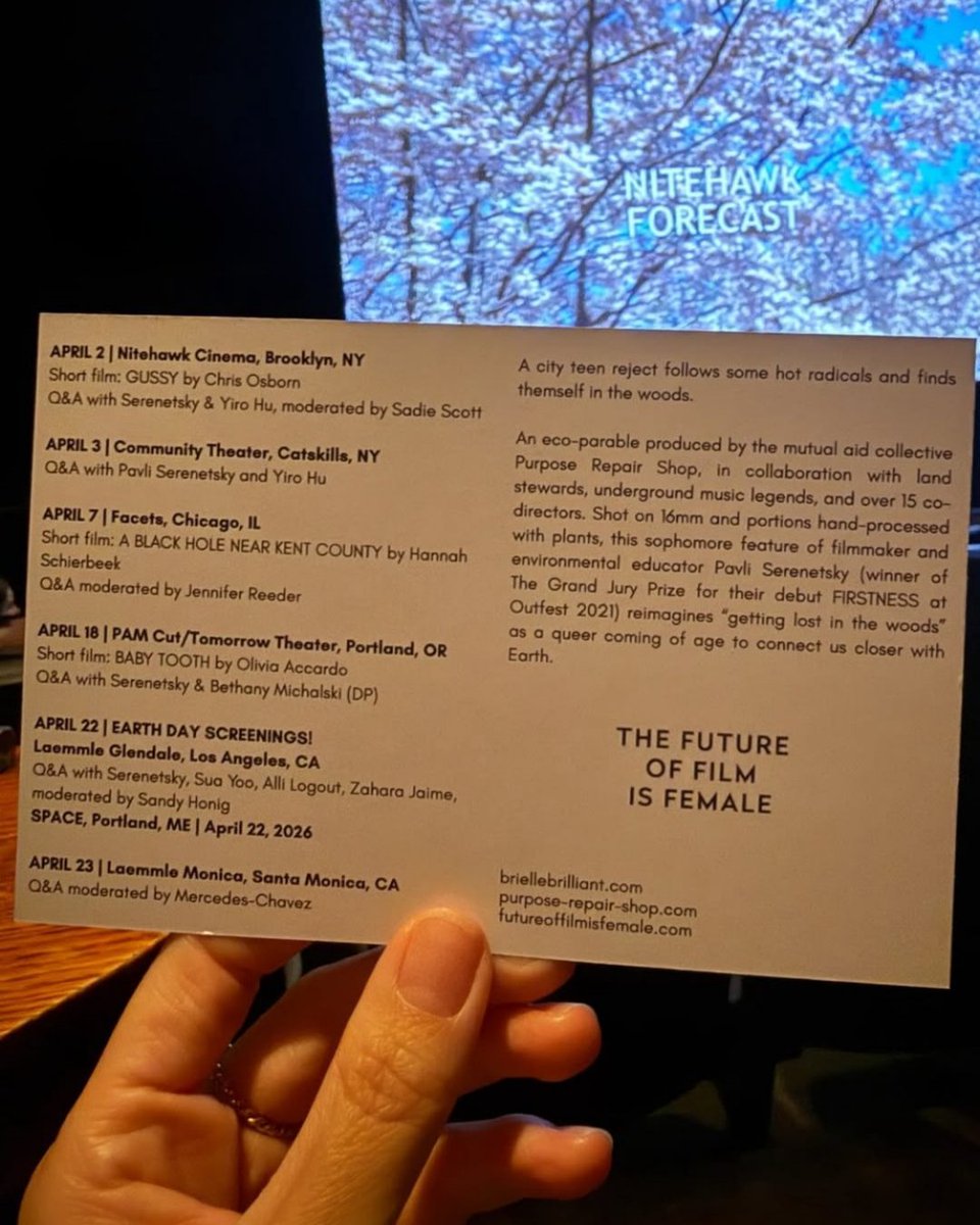 TheFOFIF's tweet photo. We had the most beautiful launch of our release for Pavli Serenetsky’s MORE BEAUTIFUL PERVERSIONS last night with a sold out screening @nitehawkcinema! Chicago, you're next - see you at @facetschicago on Tues with Cinema Femme &amp; Jennifer Reeder!

https://t.co/GO4WTPjxCH https://t.co/1C6PnEDILB