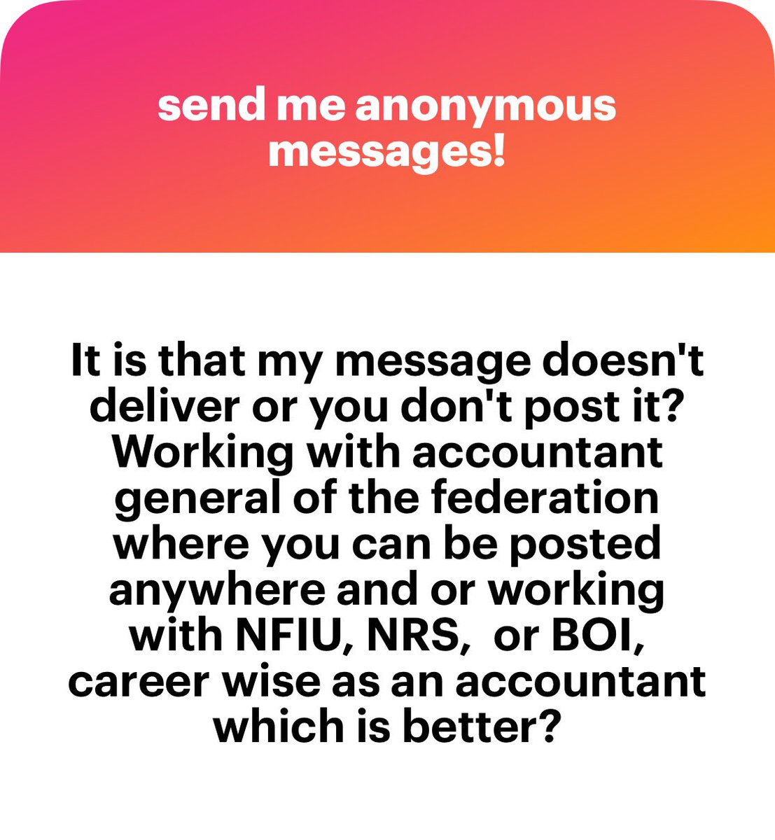 The second option