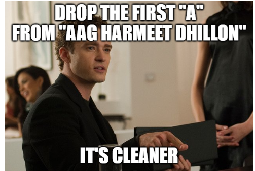 <a href="/AAGDhillon/">AAGHarmeetDhillon</a> Well maybe you can't openly campaign for the top job but I ain't no government employee so I will for you 🤣